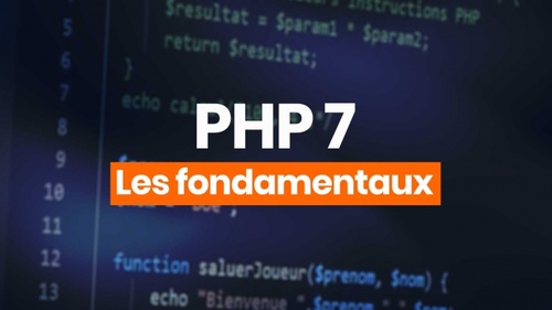 Couverture de Apprendre PHP 7 - Les fondamentaux
